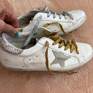 LIKE NEW Golden Goose Super Star Mix Match Low-Top Sneakers